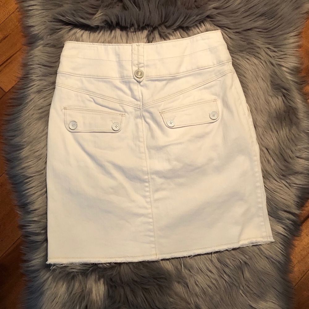 Anthro Ett twa Nautical Anchor Button Skirt Sz0 - Picture 4 of 4